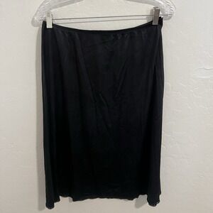 Vanity Fair Women's‎ Half Slips for Under Dresses Silky Lace Stretch Black Med